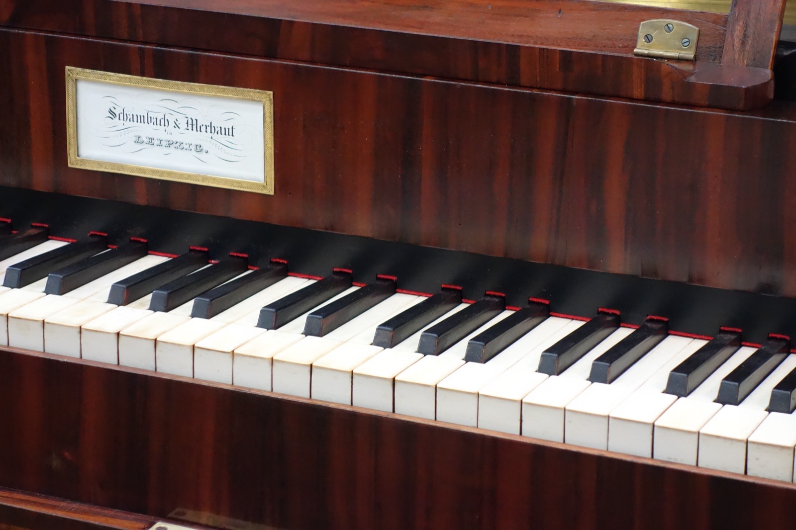 Tafelklavier, detail